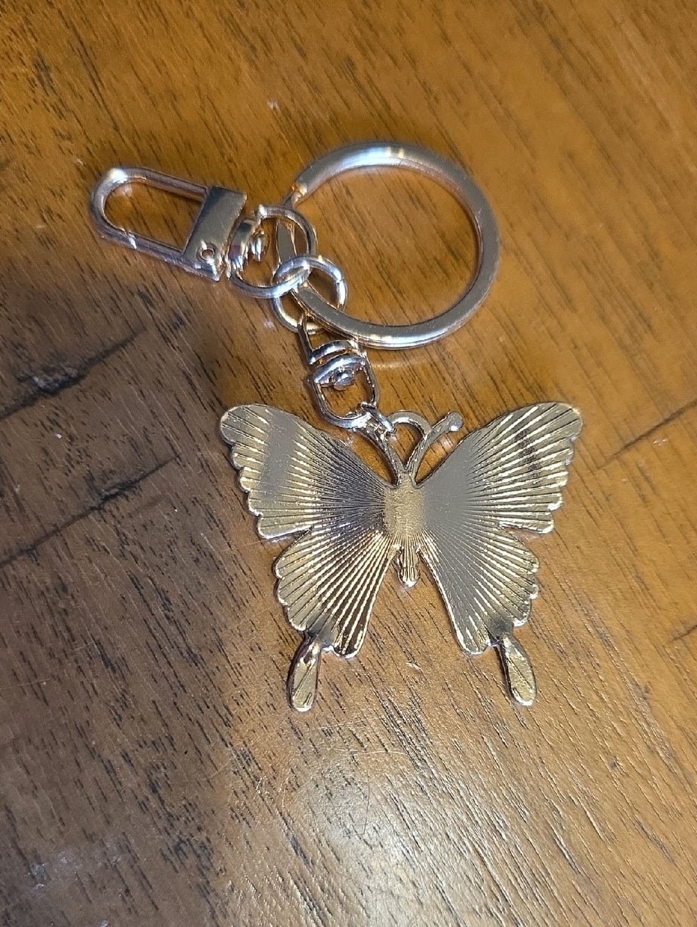 Gold Crystal Butterfly Keychain - Picture 9 of 10